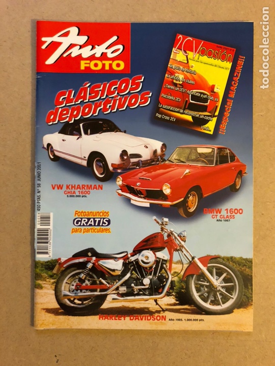 Coches: AUTO FOTO N&deg; 58 (2001). ESPECIAL CITRO&Euml;N 2 CV, CL&Aacute;SICOS, DEPORTIVOS, MOTOS,...