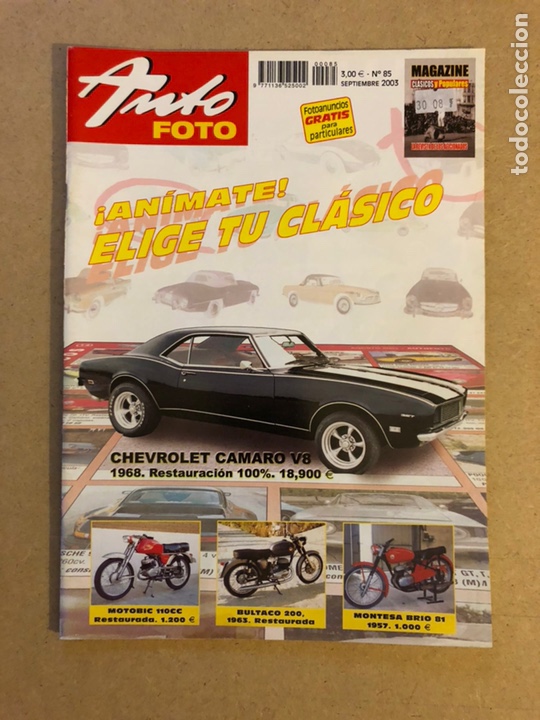 Autos: AUTO FOTO N&deg; 85 (2003). CL&Aacute;SICOS Y POPULARES, DEPORTIVOS, DESCAPOTABLES, MOTOS,...