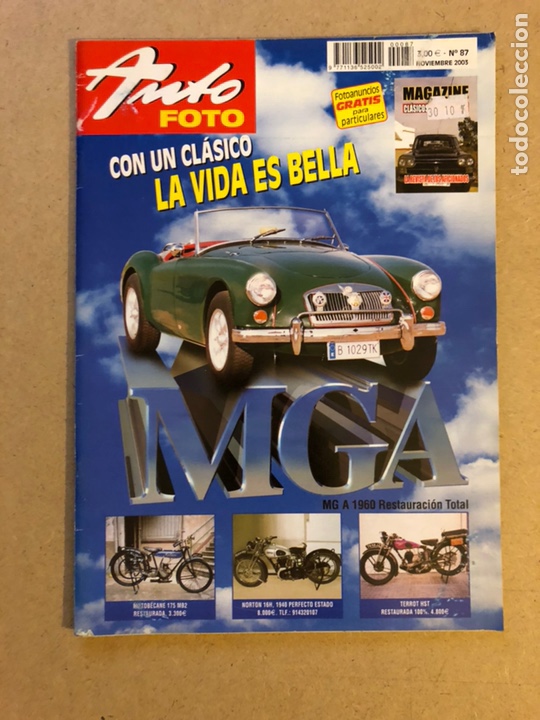 Voitures: AUTO FOTO N&deg; 87 (2003). CL&Aacute;SICOS Y POPULARES, HIST&Oacute;RICOS, MOTOS CL&Aacute;SICAS, DEPORTIVOS,...