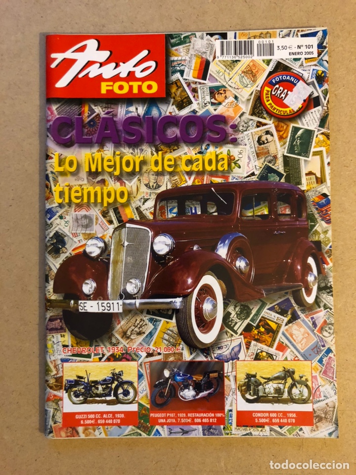 Voitures: AUTO FOTO N&deg; 101 (2005). CL&Aacute;SICOS POPULARES, HIST&Oacute;RICOS, DEPORTIVOS, MOTOS CL&Aacute;SICAS,...