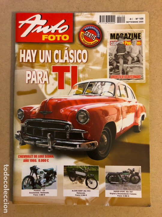 Voitures: AUTO FOTO N&deg; 109 (2005). HURTAM: DISE&Ntilde;O A&Ntilde;OS 50, CL&Aacute;SICOS, DEPORTIVOS, MOTOS CL&Aacute;SICAS, HIST&Oacute;RICOS,..