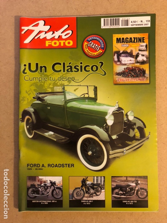 Voitures: AUTO FOTO N&deg; 133 (2007). CL&Aacute;SICOS, HIST&Oacute;RICOS, DEPORTIVOS, MOTOS CL&Aacute;SICAS,..