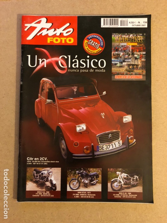 Autos: AUTO FOTO N&deg; 134 (2007). CL&Aacute;SICOS, HIST&Oacute;RICOS, DEPORTIVOS, MOTOS CL&Aacute;SICAS,...