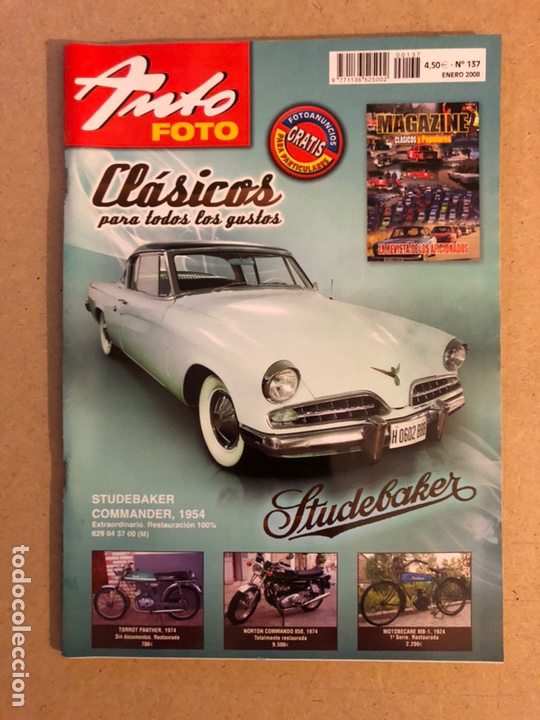 Coches: AUTO FOTO N&deg; 137 (2007). CL&Aacute;SICOS, HIST&Oacute;RICOS, DEPORTIVOS, MOTOS CL&Aacute;SICAS,...