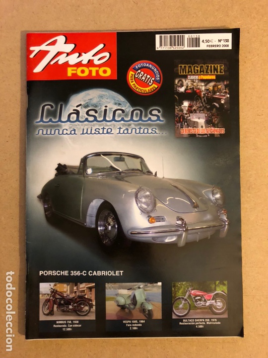 Voitures: AUTO FOTO N&deg; 138 (2008). CL&Aacute;SICOS, HIST&Oacute;RICOS, DEPORTIVOS, MOTOS CL&Aacute;SICAS,...
