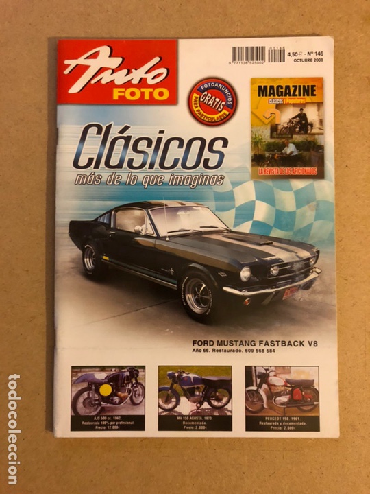 Voitures: AUTO FOTO N&deg; 146 (2008). CL&Aacute;SICOS, HIST&Oacute;RICOS, DEPORTIVOS, MOTOS CL&Aacute;SICAS,...
