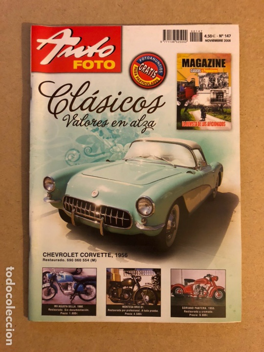 Auto: AUTO FOTO N&deg; 147 (2008). CL&Aacute;SICOS, HIST&Oacute;RICOS, DEPORTIVOS, MOTOS CL&Aacute;SICAS,...