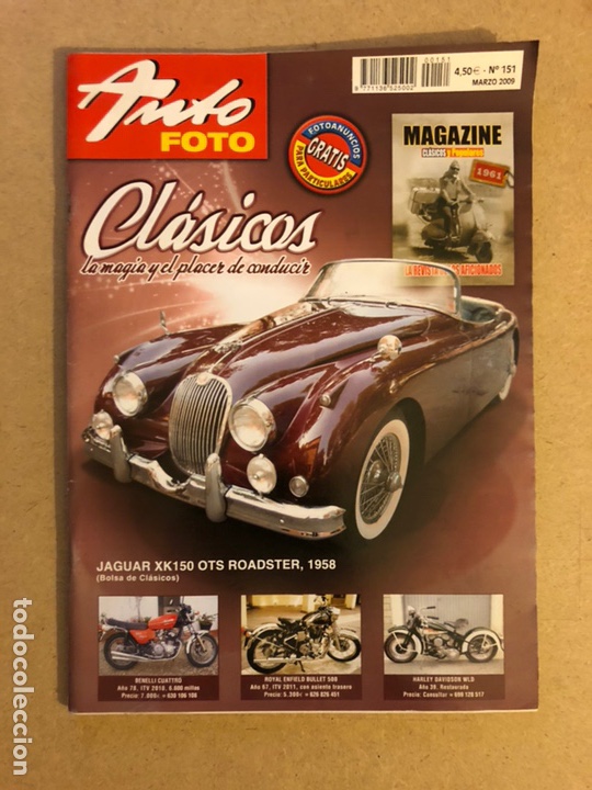 Voitures: AUTO FOTO N&deg; 151 (2009). CL&Aacute;SICOS, HIST&Oacute;RICOS, DEPORTIVOS, MOTOS CL&Aacute;SICAS,...