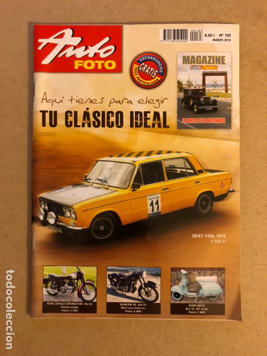 Voitures: AUTO FOTO N&deg; 163 (2010). CL&Aacute;SICOS, HIST&Oacute;RICOS, DEPORTIVOS, MOTOS CL&Aacute;SICAS,...