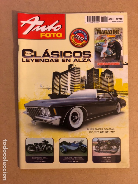 Voitures: AUTO FOTO N&deg; 168 (2010). CL&Aacute;SICOS, HIST&Oacute;RICOS, DEPORTIVOS, MOTOS CL&Aacute;SICAS,...