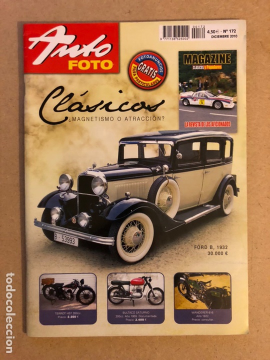 Autos: AUTO FOTO N&deg; 172 (2010). CL&Aacute;SICOS, HIST&Oacute;RICOS, DEPORTIVOS, MOTOS CL&Aacute;SICAS,...