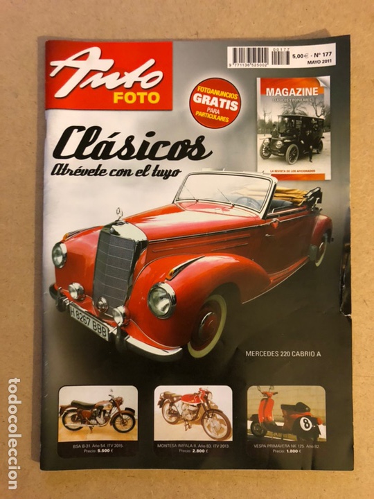 Voitures: AUTO FOTO N&deg; 177 (2011). CL&Aacute;SICOS, HIST&Oacute;RICOS, DEPORTIVOS, MOTOS CL&Aacute;SICAS,...