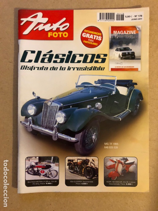 Autos: AUTO FOTO N&deg; 178 (2011). CL&Aacute;SICOS, HIST&Oacute;RICOS, DEPORTIVOS, MOTOS CL&Aacute;SICAS,...
