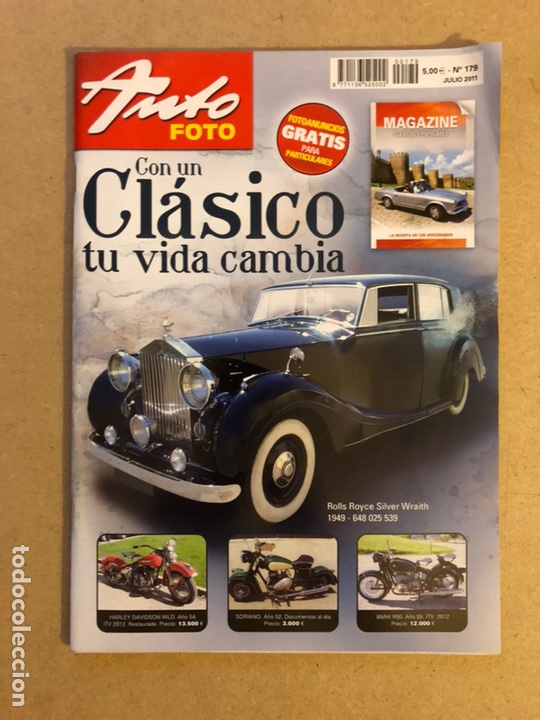 Auto: AUTO FOTO N&deg; 179 (2011). CL&Aacute;SICOS, HIST&Oacute;RICOS, DEPORTIVOS, MOTOS CL&Aacute;SICAS,...