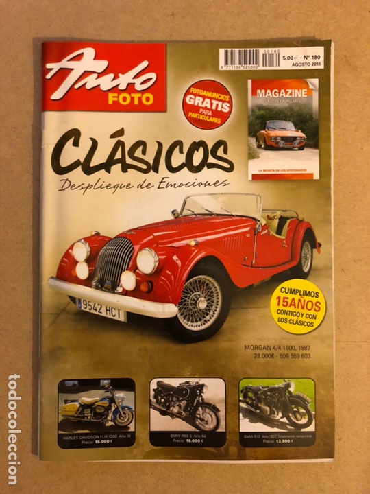 Voitures: AUTO FOTO N&deg; 180 (2011). CL&Aacute;SICOS, HIST&Oacute;RICOS, DEPORTIVOS, MOTOS CL&Aacute;SICAS,...
