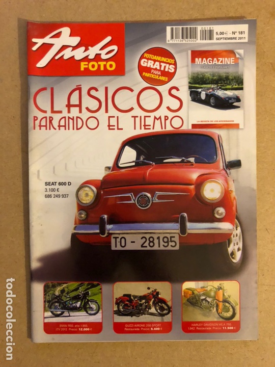 Voitures: AUTO FOTO N&deg; 181 (2011). CL&Aacute;SICOS, HIST&Oacute;RICOS, DEPORTIVOS, MOTOS CL&Aacute;SICAS,...
