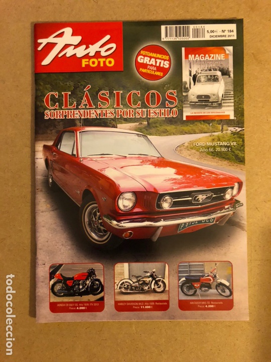 Auto: AUTO FOTO N&deg; 184 (2011). CL&Aacute;SICOS, HIST&Oacute;RICOS, DEPORTIVOS, MOTOS CL&Aacute;SICAS,...