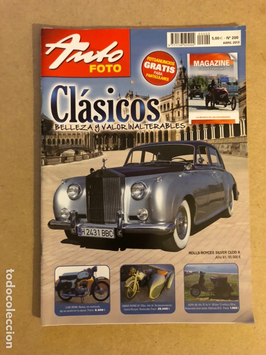 Voitures: AUTO FOTO N&deg; 200 (2013). CL&Aacute;SICOS, HIST&Oacute;RICOS, DEPORTIVOS, MOTOS CL&Aacute;SICAS,...