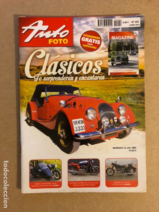 Voitures: AUTO FOTO N&deg; 202 (2013). CL&Aacute;SICOS, HIST&Oacute;RICOS, DEPORTIVOS, MOTOS CL&Aacute;SICAS,...