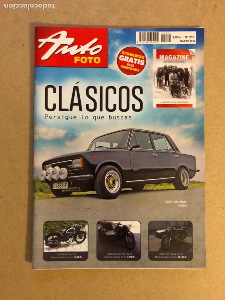 Carros: AUTO FOTO N&deg; 211 (2014). CL&Aacute;SICOS, HIST&Oacute;RICOS, DEPORTIVOS, MOTOS CL&Aacute;SICAS,...