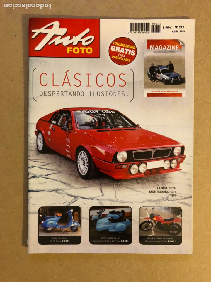 Carros: AUTO FOTO N&deg; 212 (2014). CL&Aacute;SICOS, HIST&Oacute;RICOS, DEPORTIVOS, MOTOS CL&Aacute;SICAS,...