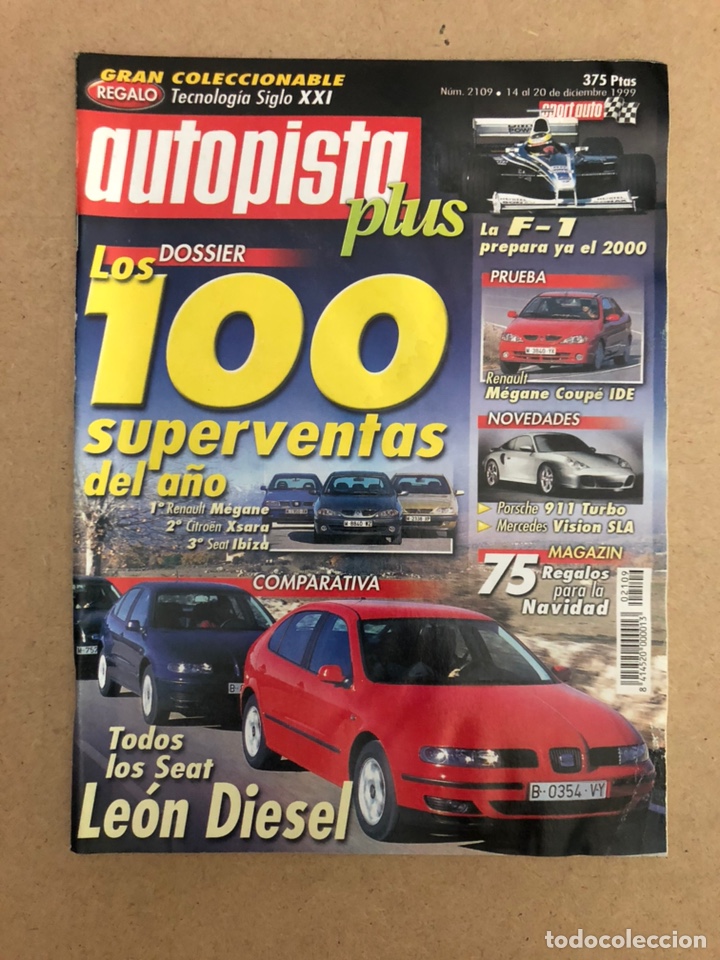 Coches: AUTOPISTA N&deg; 2109 (1999). DOSSIER 100 S&Uacute;PER VENTAS DEL A&Ntilde;O.