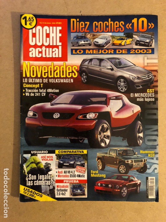 Autos: COCHE ACTUAL N&deg;821 (2004). AUDI A8 4.2 Vs MERCEDES S500, FORD MUSTANG, HAMMER H3T,...