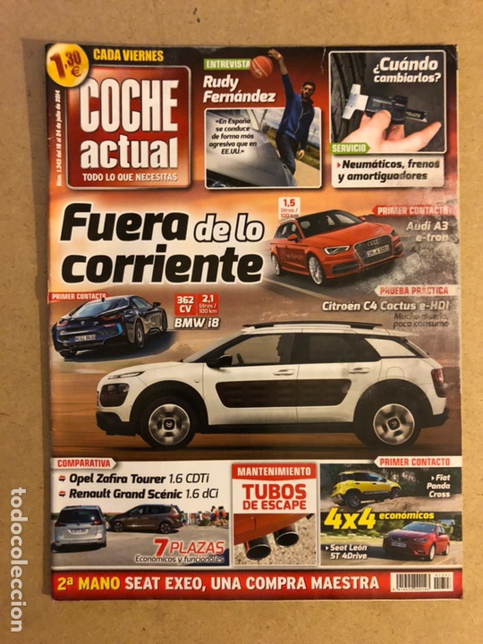 Coches: COCHE ACTUAL N&deg;1343 (2014). AUDI A3, BMW I8, CITRO&Euml;N C4, FIAT PANDA CROSS, SEAT LE&Oacute;N,..