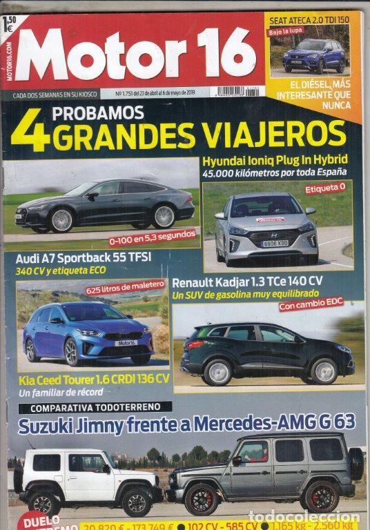 Coches: REVISTA MOTOR 16 N&ordm; 1751 A&Ntilde;O 2019. PRUEBA: AUDI A7 SPORTBACK 55 TFSI. RENAULT KADJAR 1.3 TCE.