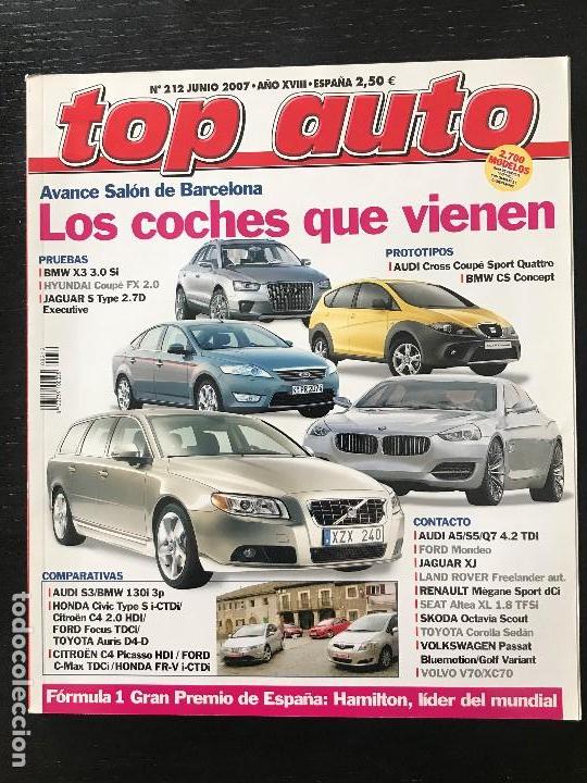 Coches: TOP AUTO N&ordm; 212 - BMW X3 3.0 SI HYUNDAI COUPE FX JAGUAR S TYPE D AUDI S3 BMW 130 HONDA CIVIC TYPE S