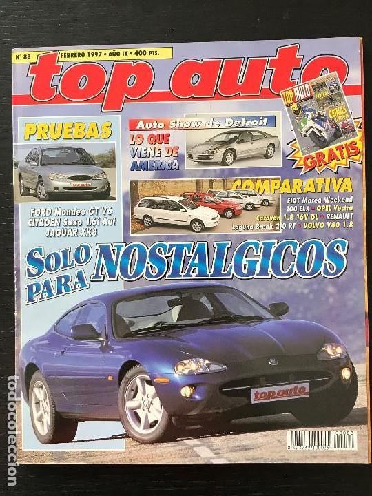 Coches: TOP AUTO N&ordm; 88 - FORD MONDEO GT CITROEN SAXO JAGUAR XK8 ALFA GIULIA FIAT MAREA OPEL VECTRA