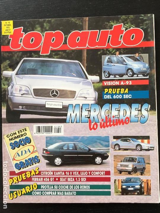 Coches: TOP AUTO N&ordm; 48 - FORD MUSTANG &acute;67 SEAT IBIZA GLXI CITROEN XANTIA VSX FERRARI 456 GT MERCEDES 600 SEC