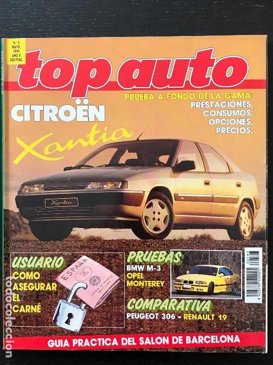 Coches: TOP AUTO N&ordm; 43 - CADILLAC SPORT COUPE 62 BMW M3 OPEL MONTEREY RS PEUGEOT 306 XT RENAULT 19 RT
