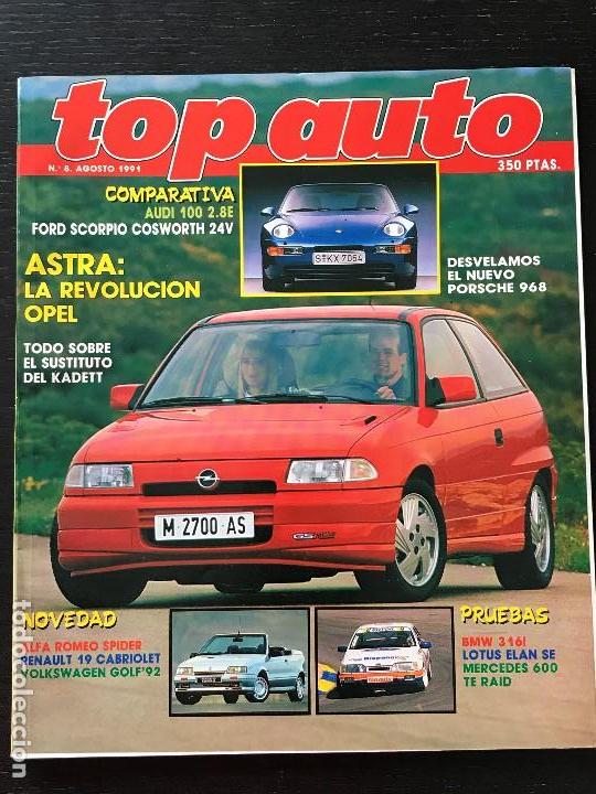 Coches: TOP AUTO N&ordm; 22 - FERRARI BB 512i LOTUS ELAN TURBO SE OPEL ASTRA FORS SCORPIO 24 AUDI 100 2.8 E BMW