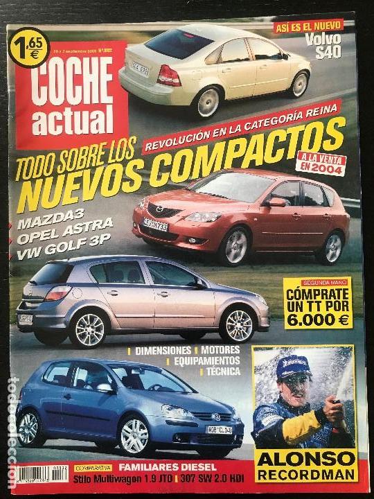 Coches: COCHE ACTUAL N&ordm; 802 - FIAT STILO MULTIWAGON JTD PEUGEOT 307 SW HDI MERCEDES SLR MCLAREN JAGUAR XK8