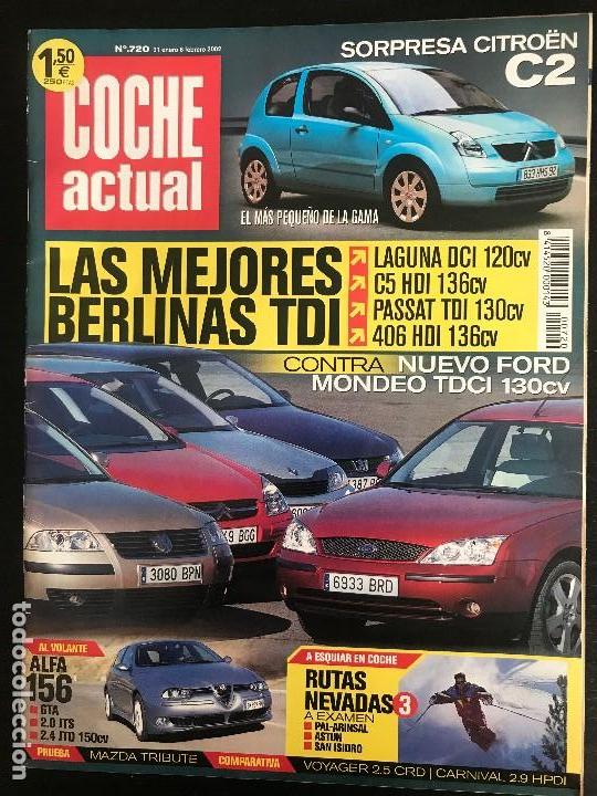 Coches: COCHE ACTUAL N&ordm; 720 - ALFA 156 CHRYSLER VOYAGER CRD KIA CARNIVAL HPDI FORD MONDEO TDCI