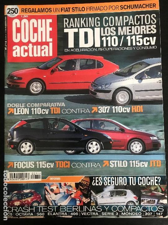 Coches: COCHE ACTUAL N&ordm; 712 - SEAT LEON TDI SPORT PEUGEOT 307 HDI FORD FOCUS TDCI FIAT STILO JTD DAEWOO