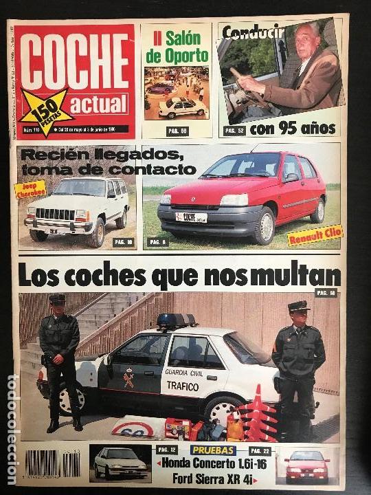 Coches: COCHE ACTUAL N&ordm; 110 - HONDA CONCERTO 1.6i FORD SIERRA XR 4i HONDA RS 125 R