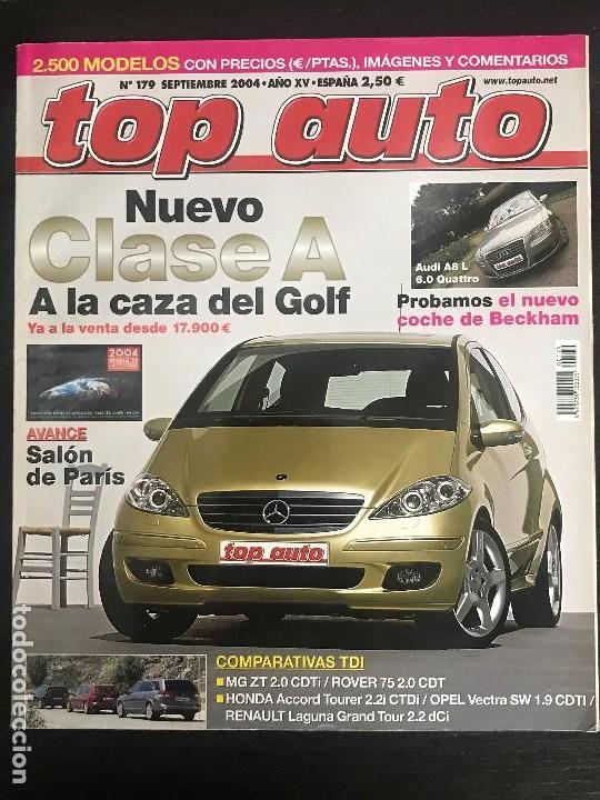 Coches: TOP AUTO N&ordm; 179 - SEP 2004 - MG ZT ROVER 75 CDT HONDA ACCORD TOURER OPEL VECTRA SW RENAULT LAGUNA