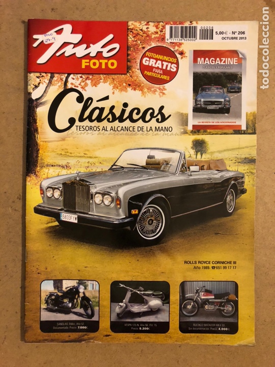 Auto: AUTO FOTO N&deg; 206 (2013). CL&Aacute;SICOS, HIST&Oacute;RICOS, DEPORTIVOS, MOTOS CL&Aacute;SICAS,...