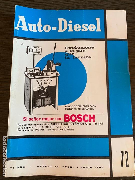 Coches: Revista auto-diesel n&ordm; 72 Ficha de taller motor diesel Fiat 6. Cilindros tipo 221