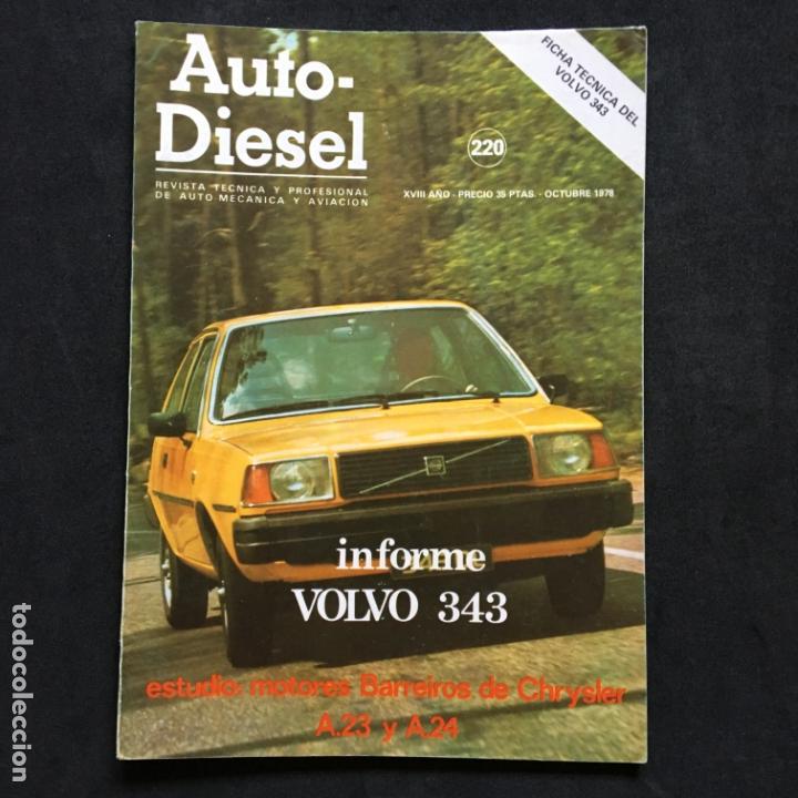 Cars: Revista auto-diesel n&ordm; 220 Ficha tecnica del volvo 343