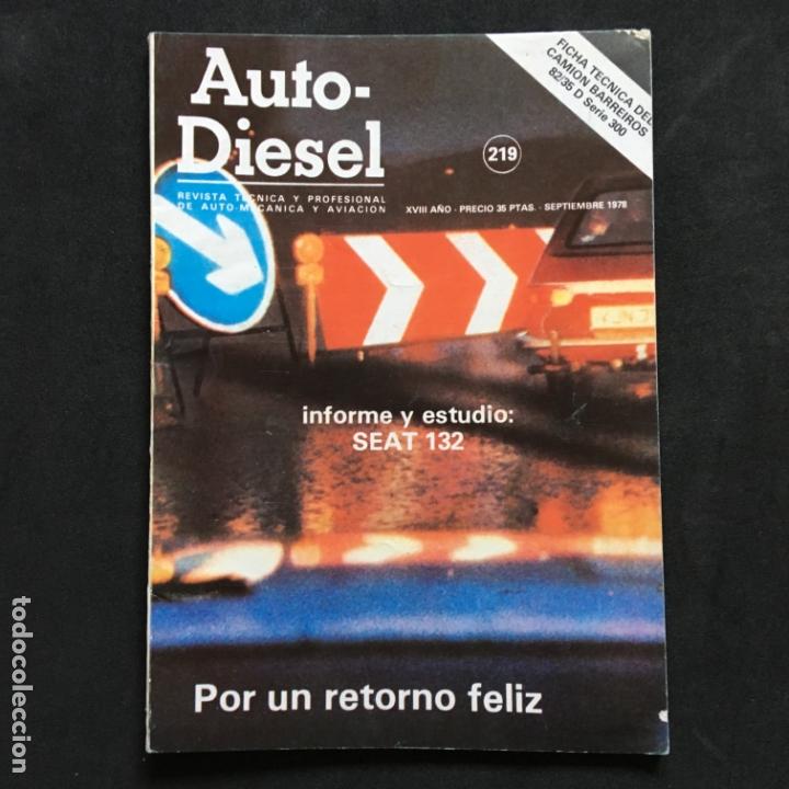 Autos: Revista auto-diesel n&ordm; 219 Ficha tecnica del camion barreiros 82-35 d serie 300