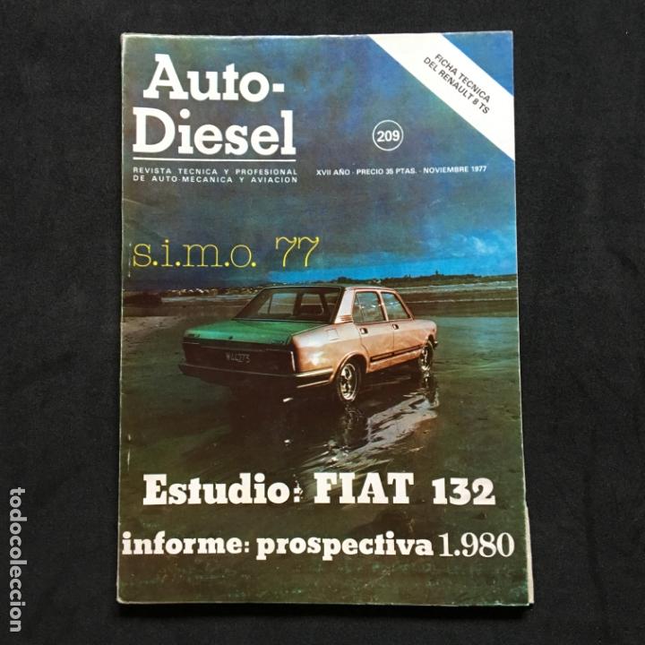 Cars: Revista auto-diesel n&ordm; 209 Ficha tecnica del renault 8 ts