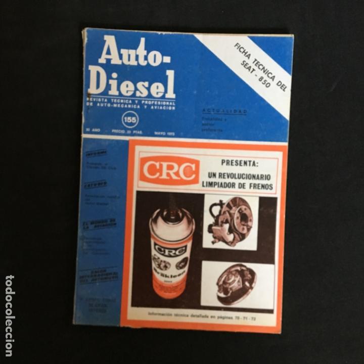 Cars: Revista auto-diesel n&ordm; 155 Ficha tecnica del seat - 850