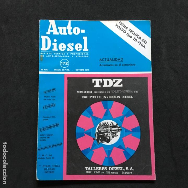 Coches: Revista auto-diesel n&ordm; 172 Ficha tecnica volvo tipo td-120a estudio citroen 2 cv citro&euml;n motor