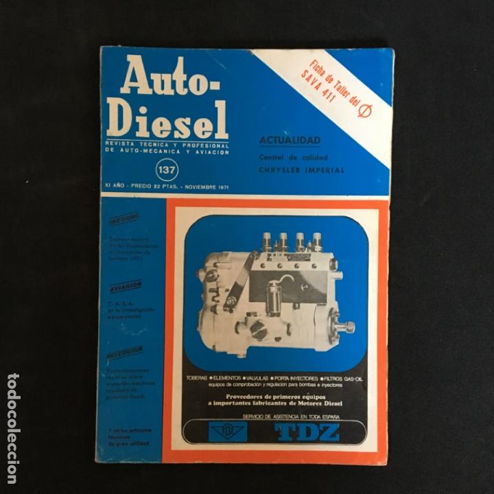 Autos: Revista auto-diesel n&ordm; 137 Ficha tecnica sava 411