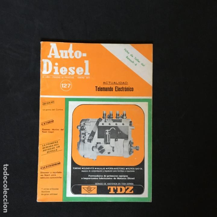 Carros: Revista auto-diesel n&ordm; 127 Ficha taller renault 6 estudio ford capri