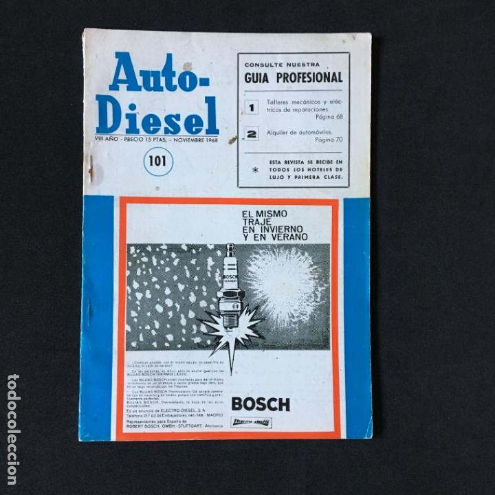 Coches: Revista auto-diesel n&ordm; 101 estudio volkswagen automatic modela karmann ghit-1600