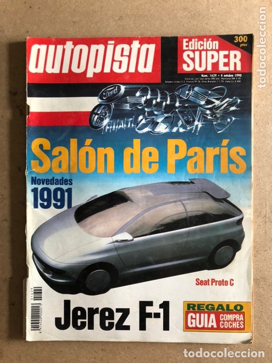 Coches: AUTOPISTA N&deg; 1629 (1990). VW POLO COUP&Eacute;, BUGATTI 110, FORD ORION